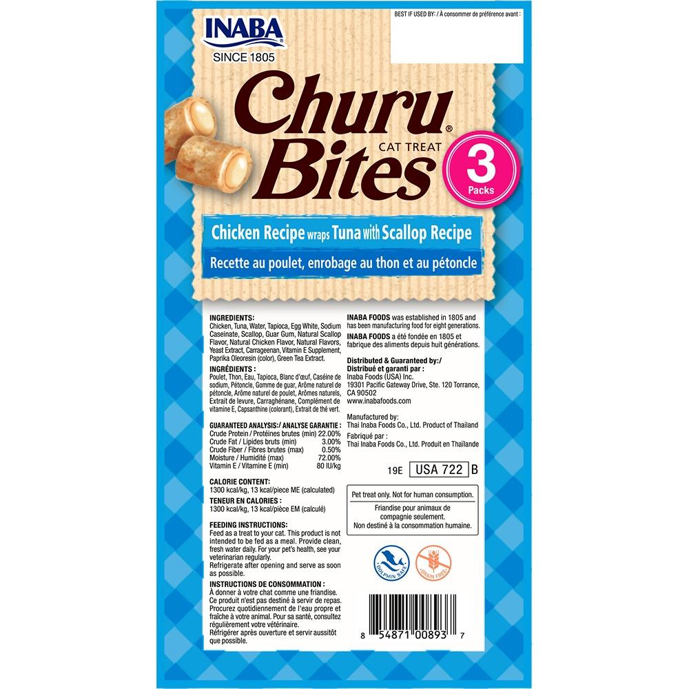 Inaba Chicken Wraps Tuna With Scallop Churu Bites Cat Treats