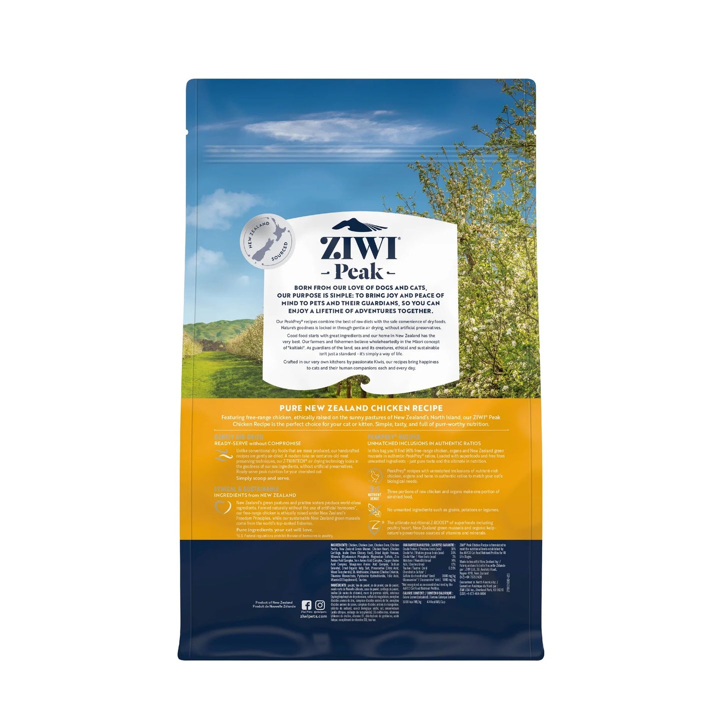 Ziwi Peak Air Dried Chicken Recipe Dry Cat Food