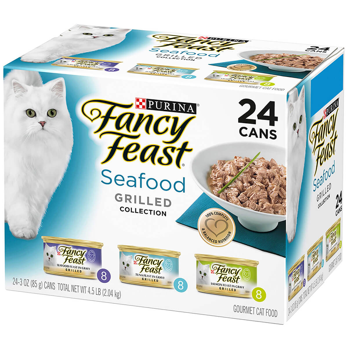 Fancy Feast Seafood Grilled Wet Cat Food 24x85g