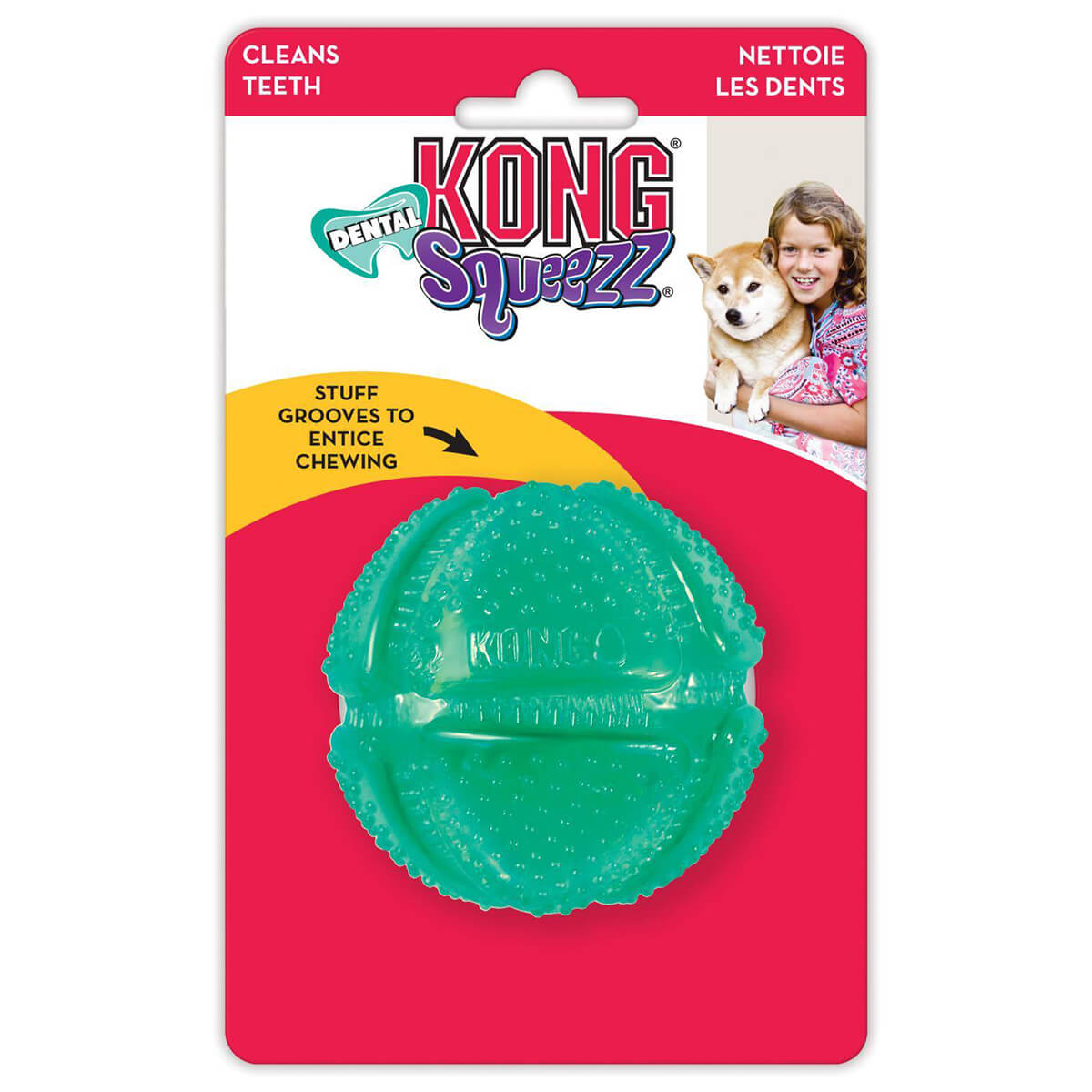 KONG Squeezz Dental Ball