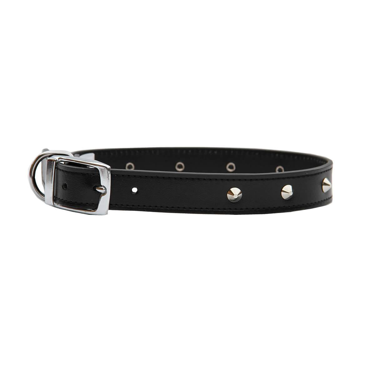 BEAU Pets Leather Deluxe Studded Dog Collar