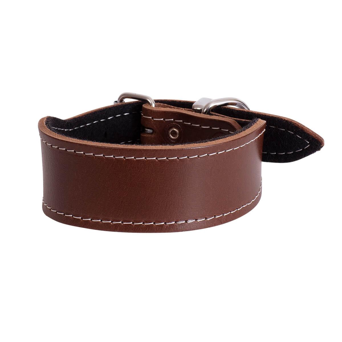 BEAU Pets Leather Whippet Dog Collar