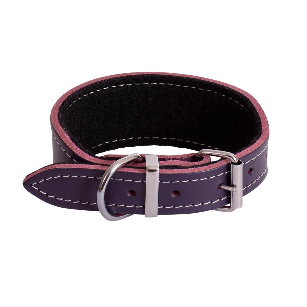 BEAU Pets Leather Whippet Dog Collar