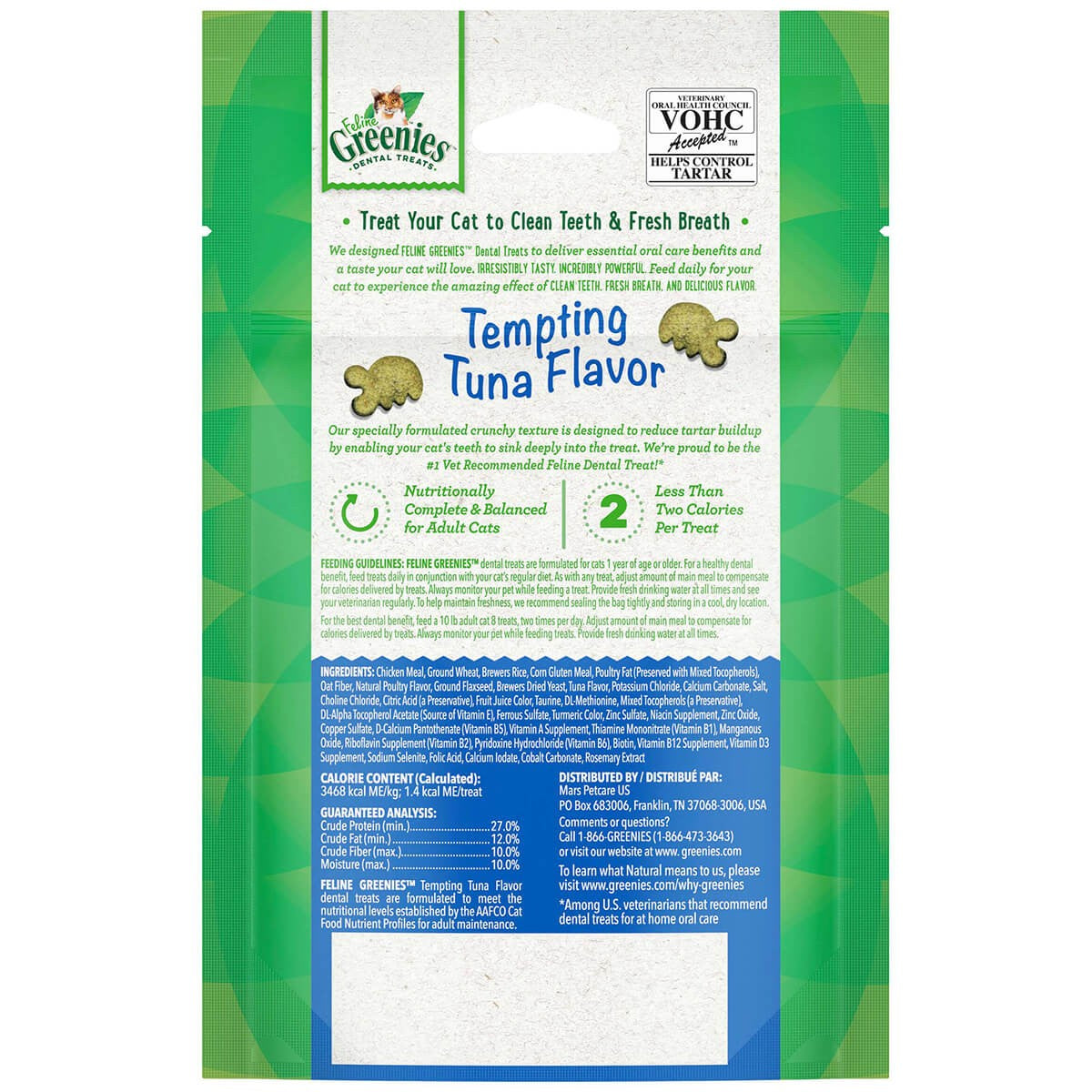 Greenies Tempting Tuna Feline Dental Cat Treats