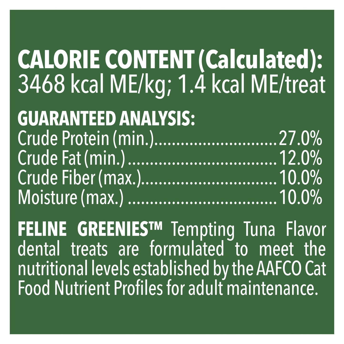 Greenies Tempting Tuna Feline Dental Cat Treats