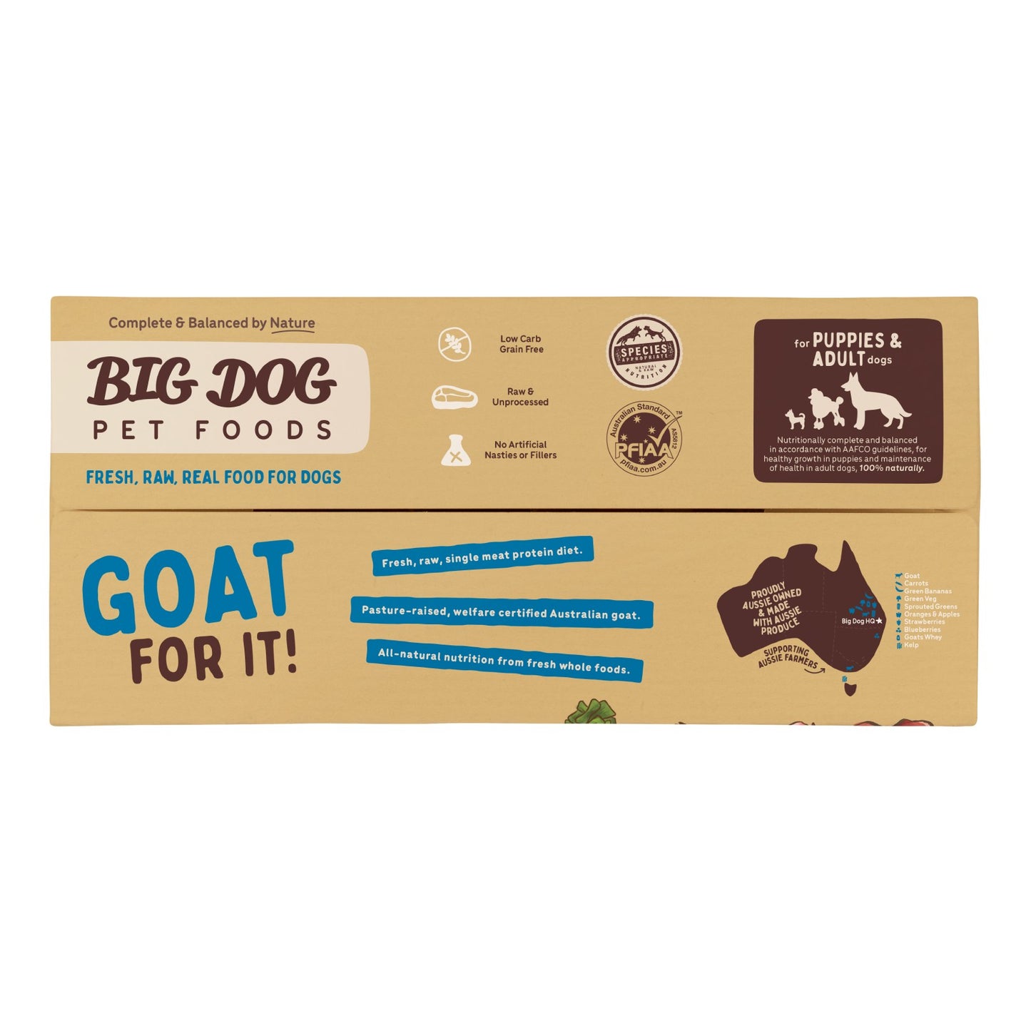 Big Dog BARF Goat Raw Dog Food