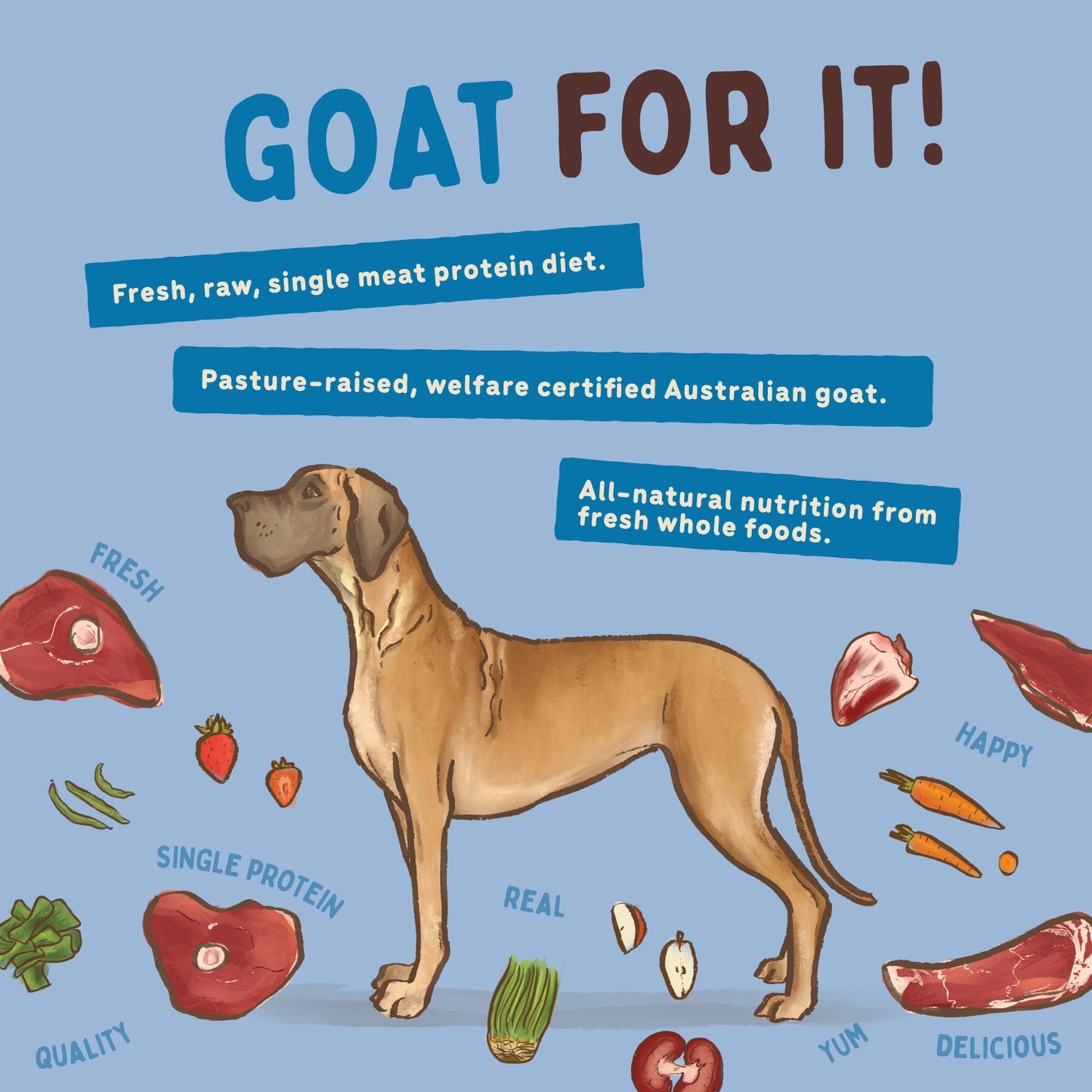 Big Dog BARF Goat Raw Dog Food