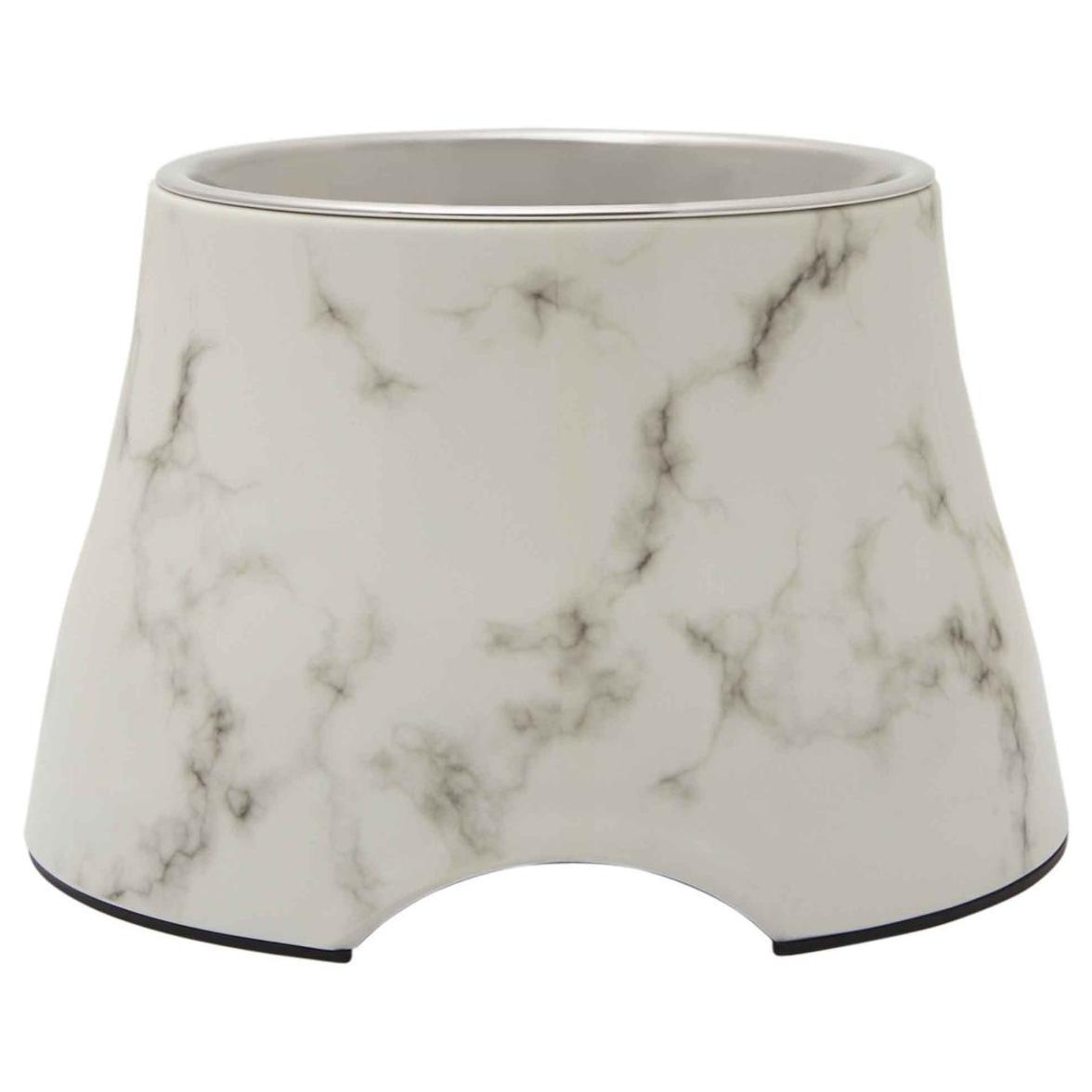 Buddy & Belle Tall Melamine Marble Dog Bowl