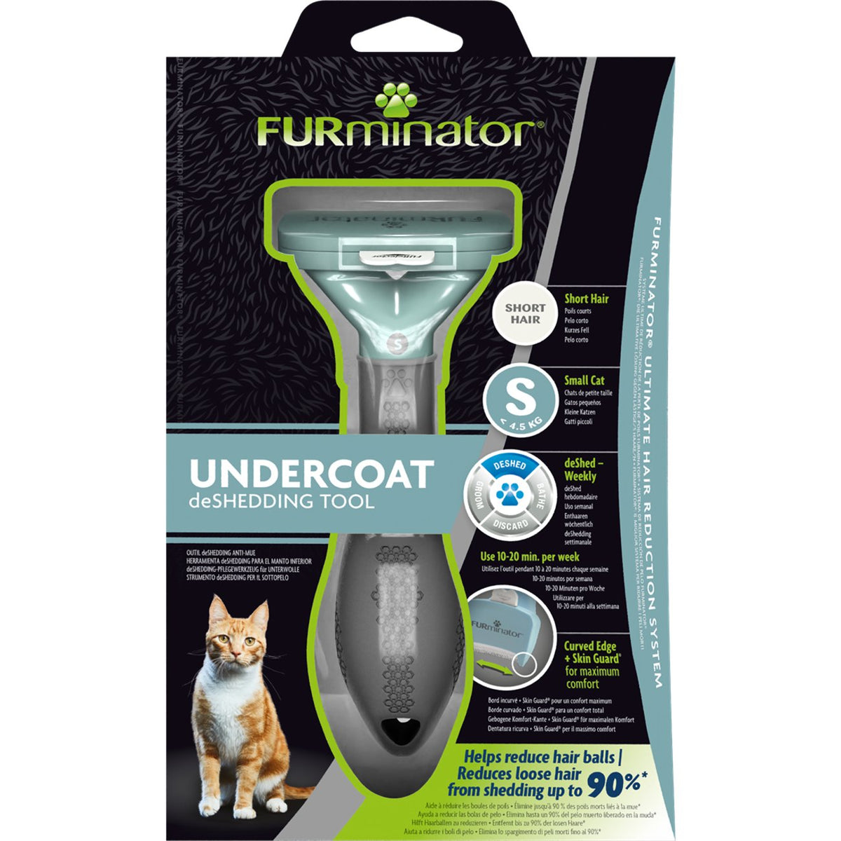 FURminator Short Hair deShedding Tool for Cats
