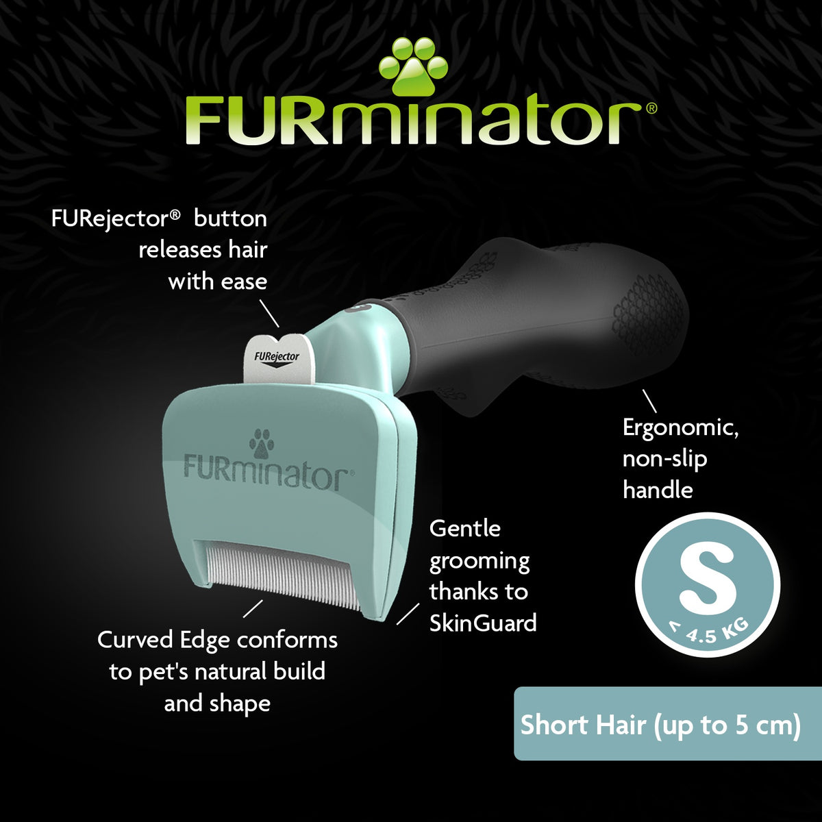 FURminator Short Hair deShedding Tool for Cats