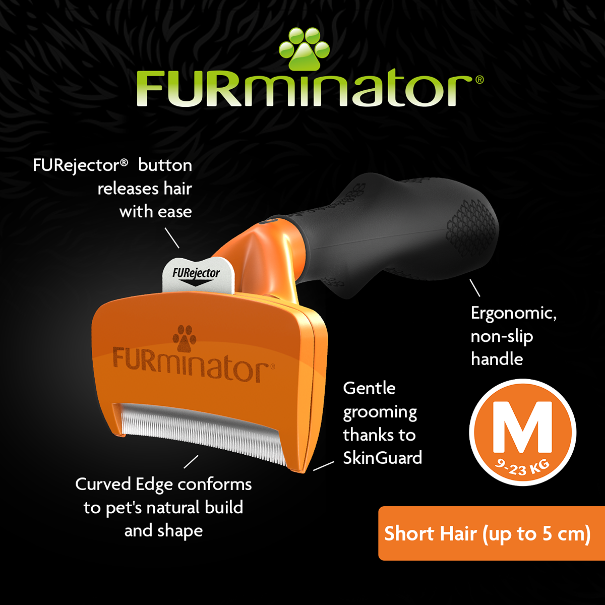 FURminator Short Hair deShedding Tool for Dogs