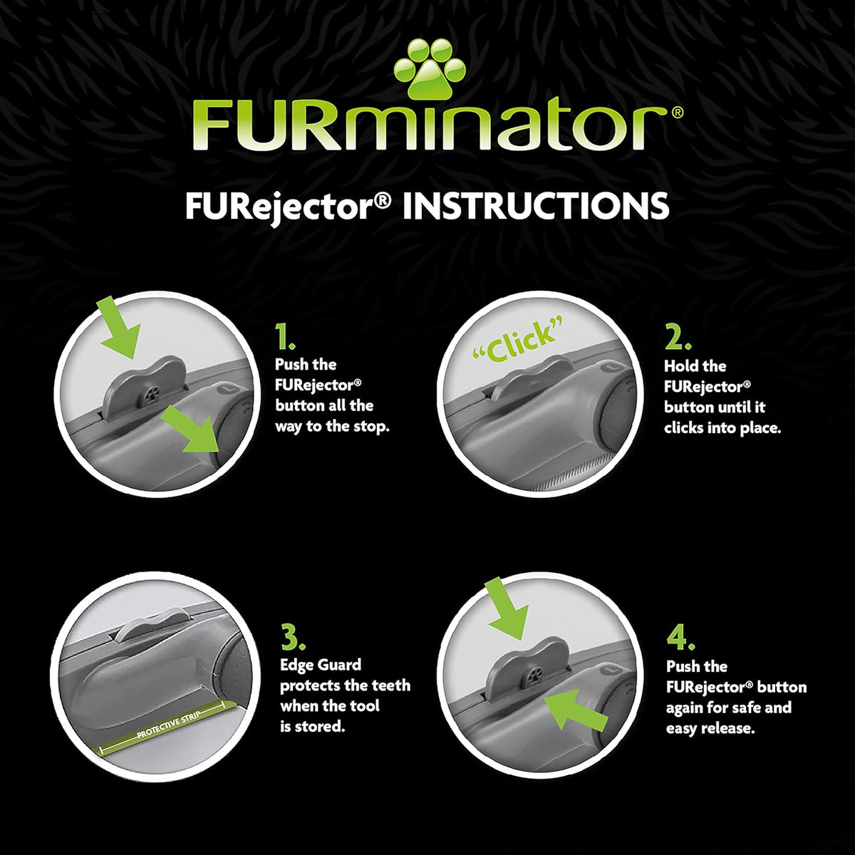 FURminator Long Hair deShedding Tool for Dogs
