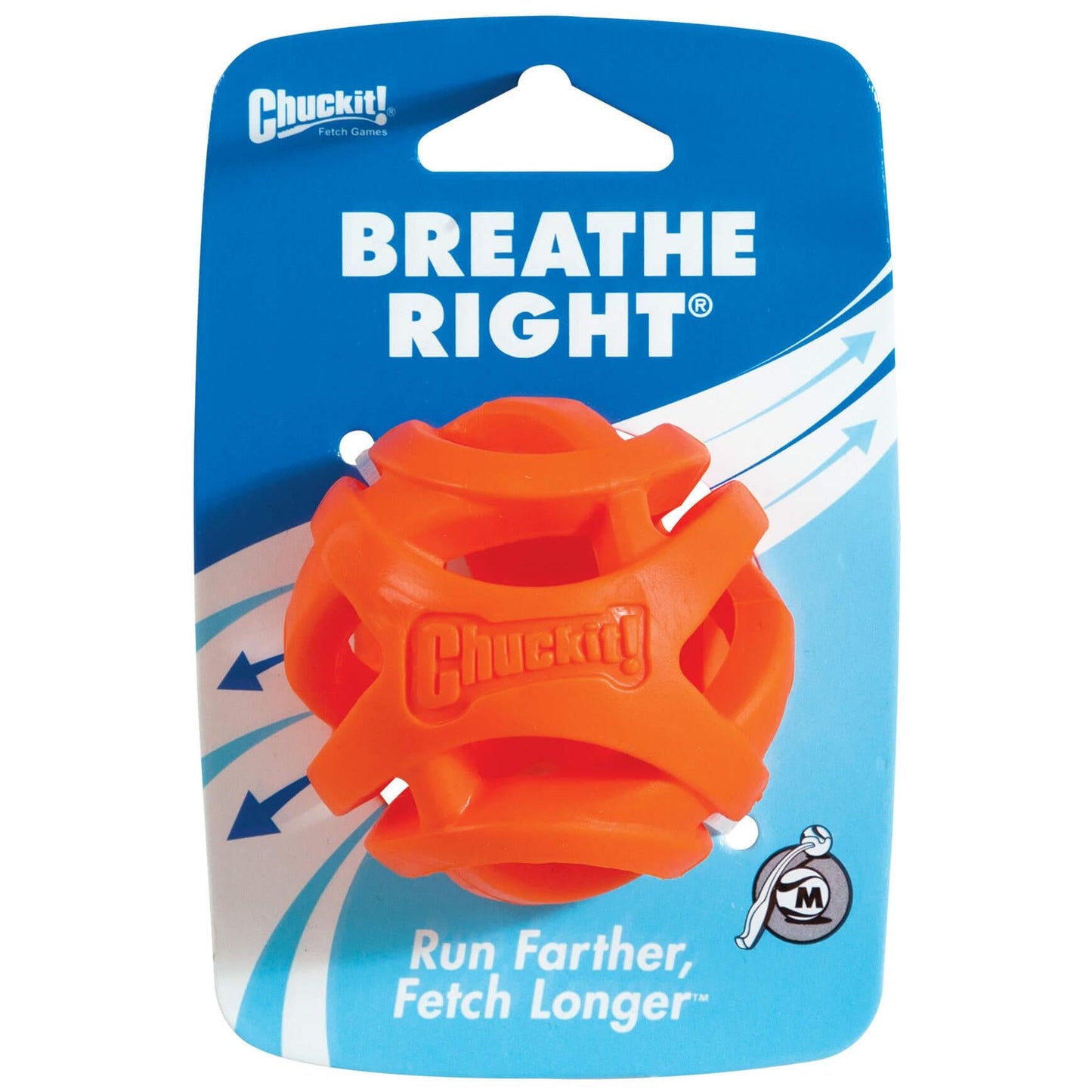 ChuckIt Breathe Right Fetch Ball Dog Toy Medium