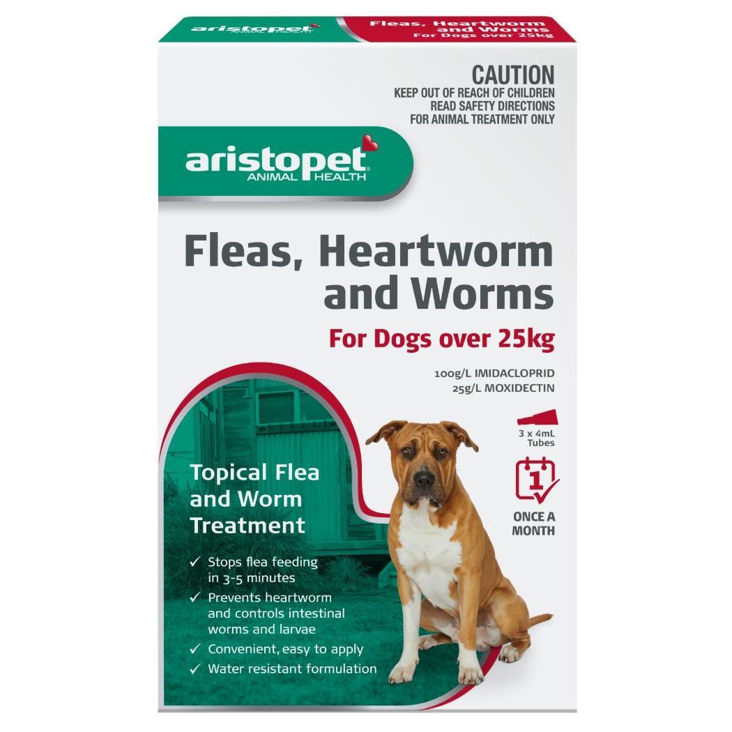 Aristopet Animal Health Fleas, Heartworm And Worms For Dogs Over 25Kg