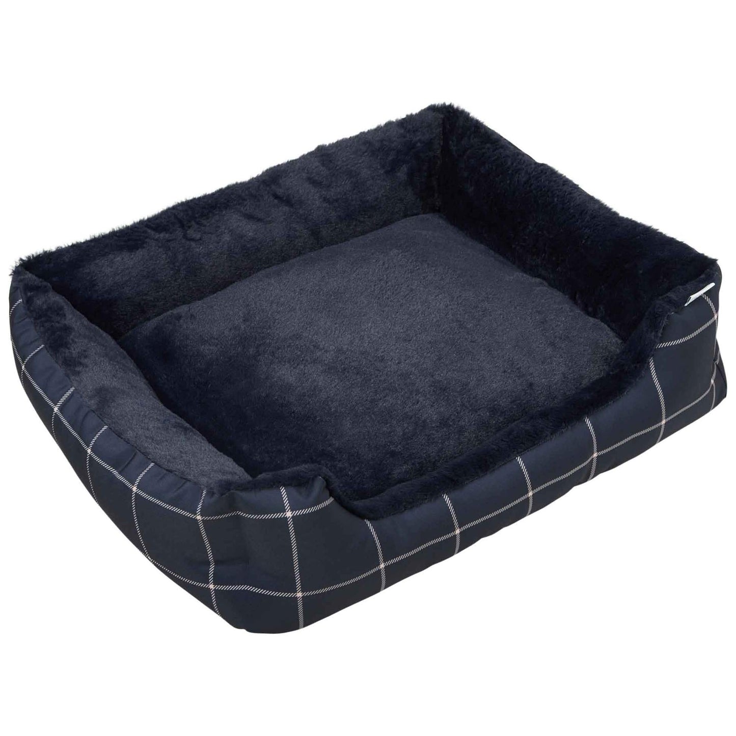 Lexi & Me Bolster Dog Bed French Navy Large