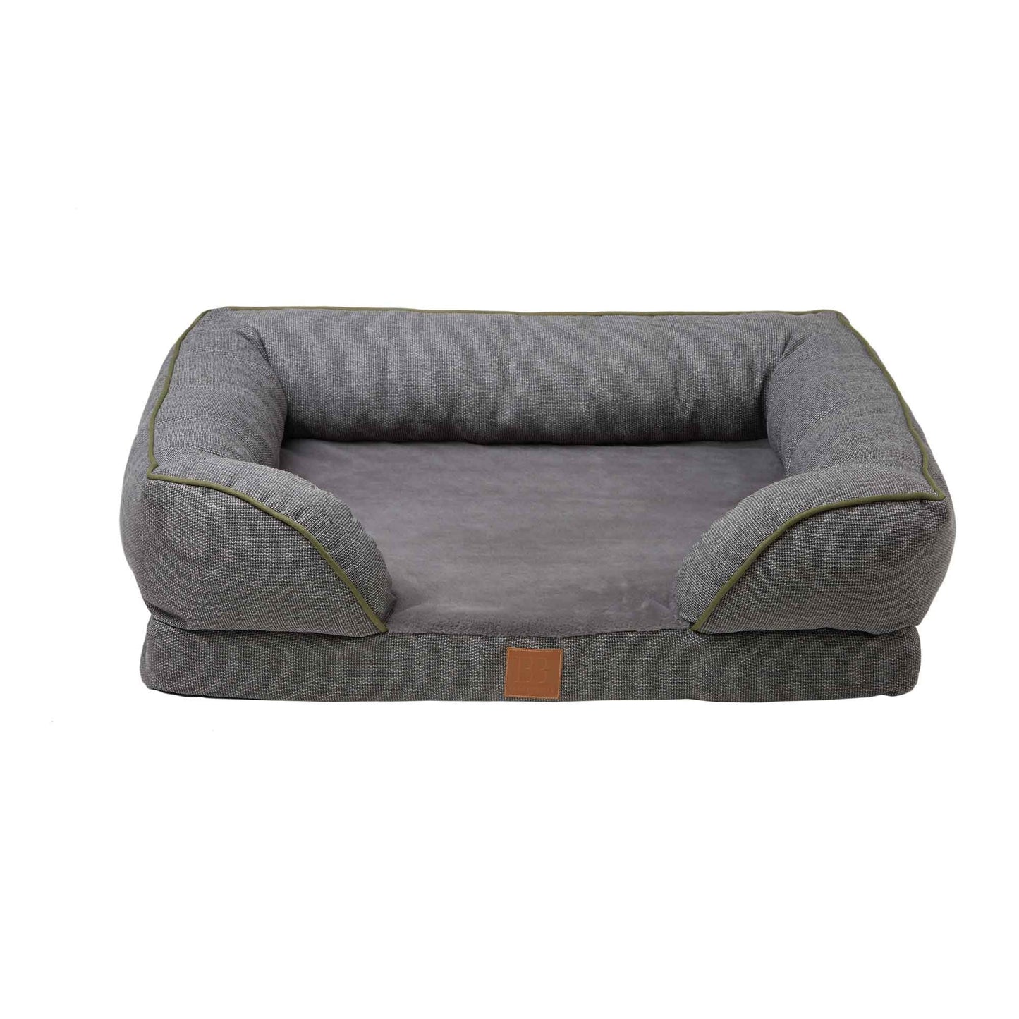 Buddy & Belle Orthopaedic Lounge Dog Bed Steel Grey