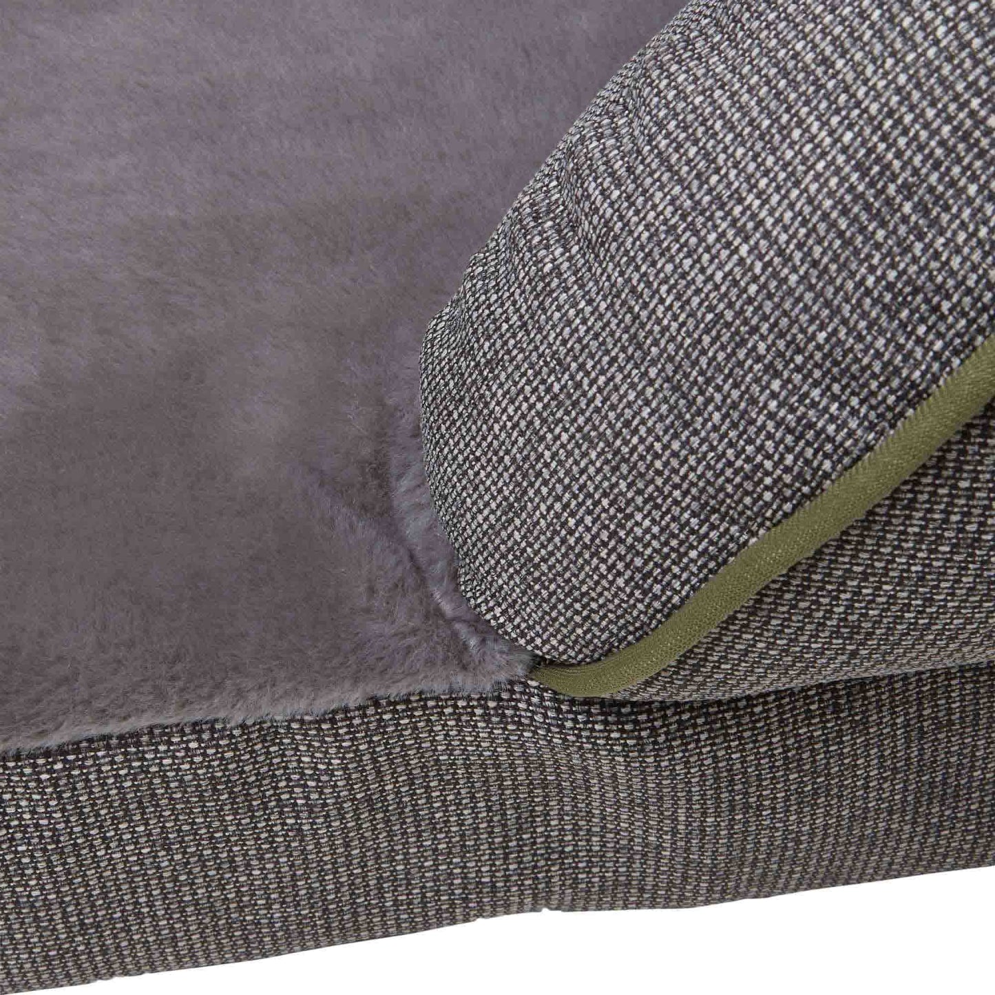 Buddy & Belle Orthopaedic Lounge Dog Bed Steel Grey