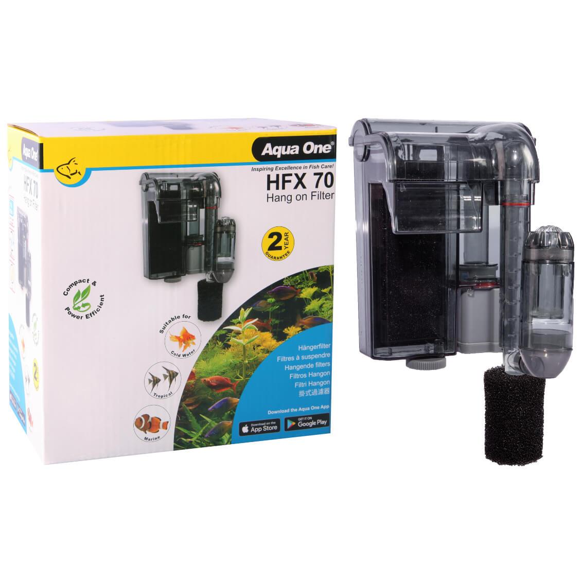 Aqua One HFX 70 Hang On Filter 280L/HR