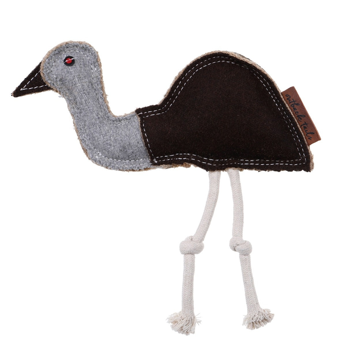 Outback Tails Ernie Emu Wool Dog Toy