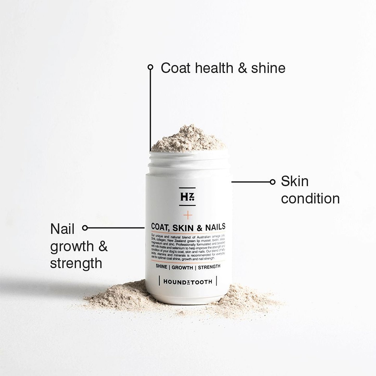 HoundzTooth Skin, Coat & Nails for Dogs 200g