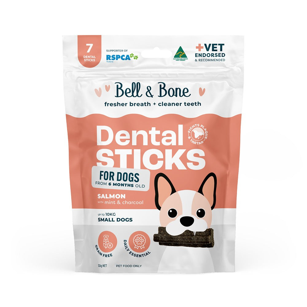 Bell & Bone Salmon, Mint & Charcoal Dental Stick