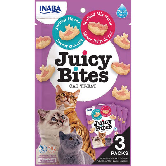 Inaba Juicy Bites Shrimp & Seafood Cat Treats