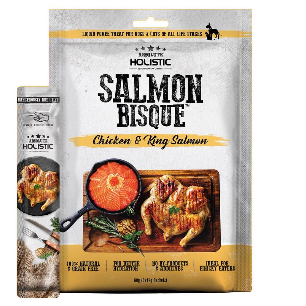 Absolute Holistic Chicken & King Salmon Bisque 60g