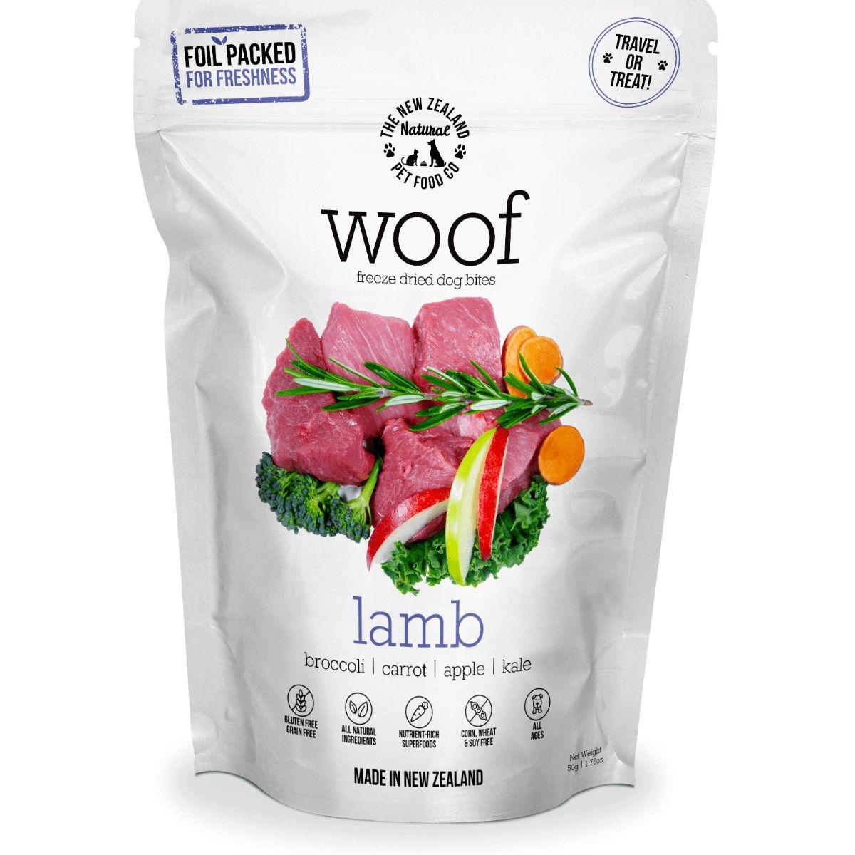 Woof Lamb Freeze Dried Dog Food 50g