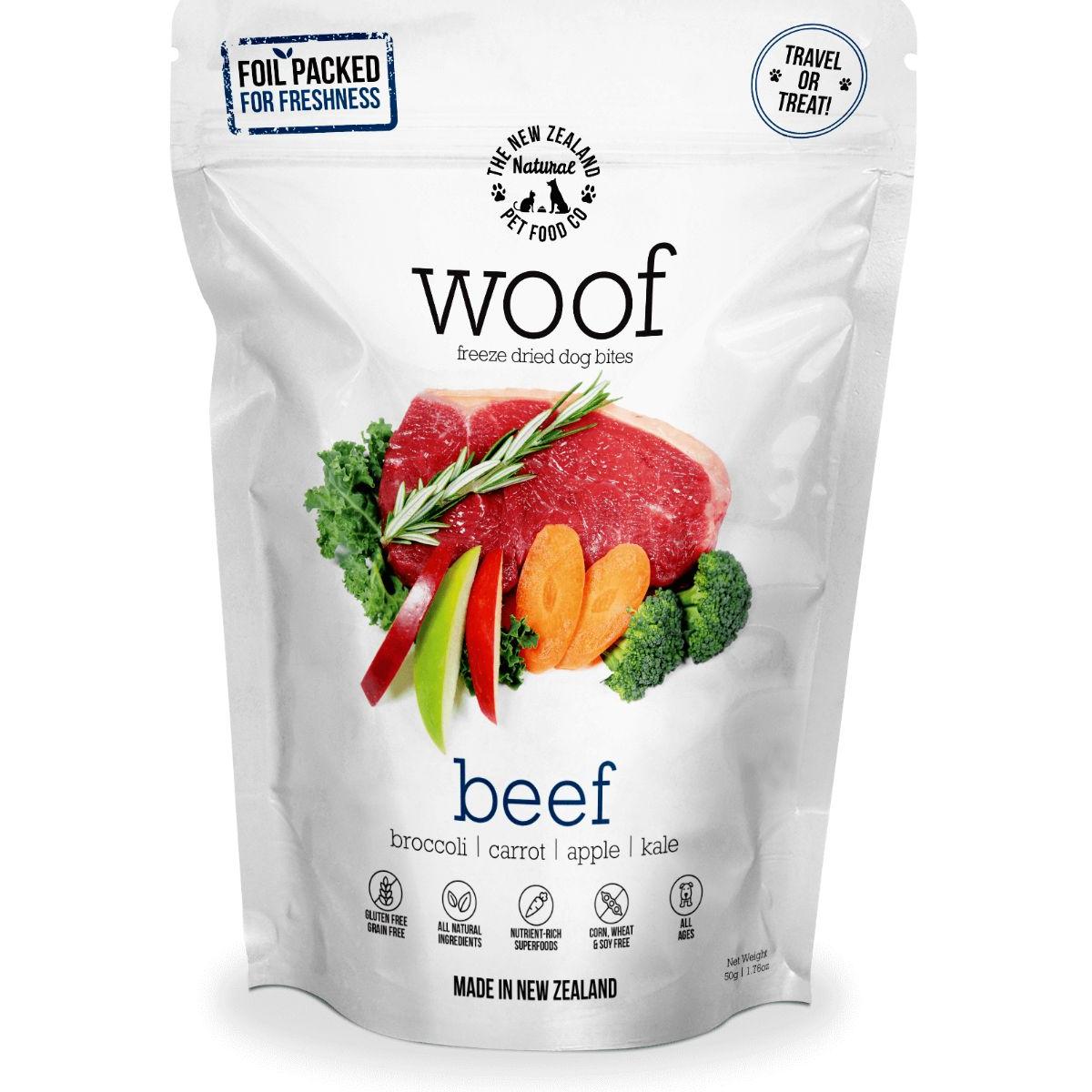 Woof Beef Freeze Dried Dog Food 50g