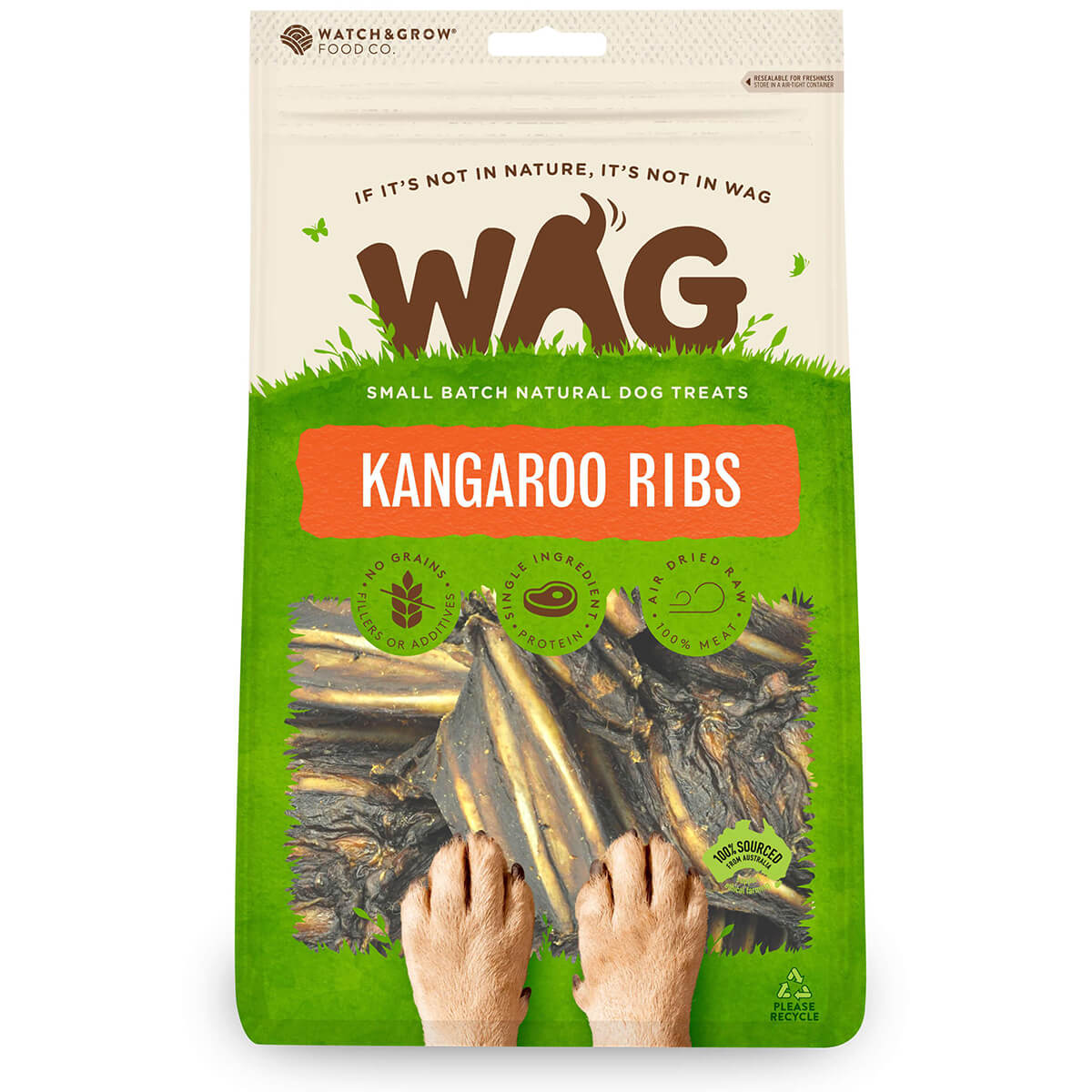 WAG Kangaroo Ribs Dog Treats