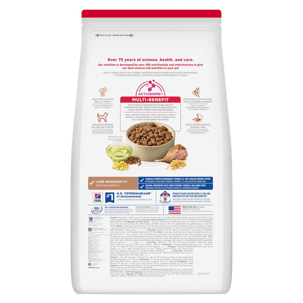 Hill's Science Diet Large Breed Lamb & Rice Adult Dry Dog Food