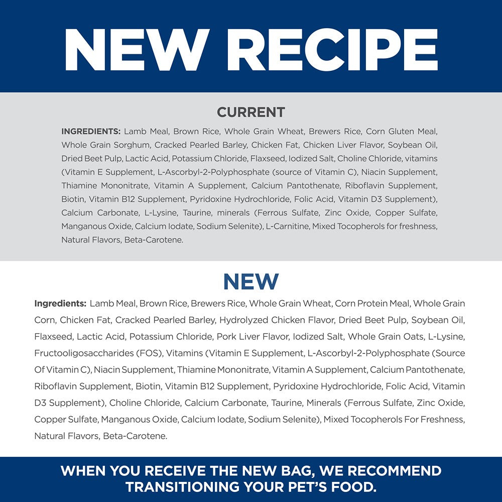 Hill's Science Diet Large Breed Lamb & Rice Adult Dry Dog Food