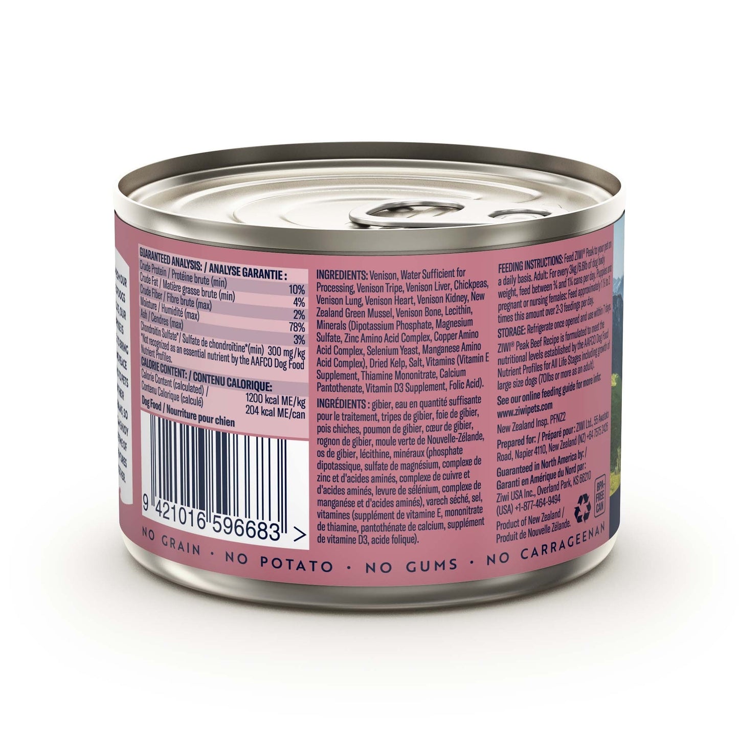 Ziwi Peak Venison Recipe Wet Dog Food