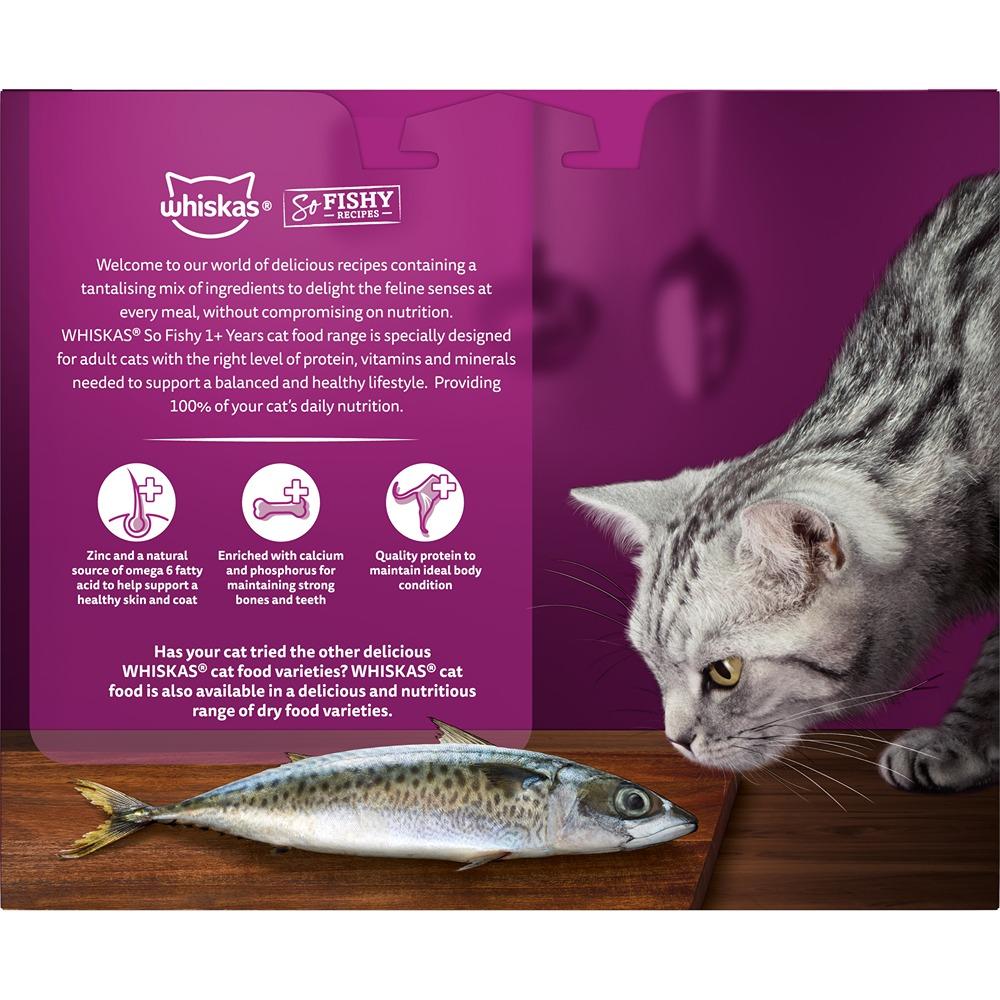 Whiskas Adult So Fishy Seafood in Jelly Wet Cat Food 12 x 85g