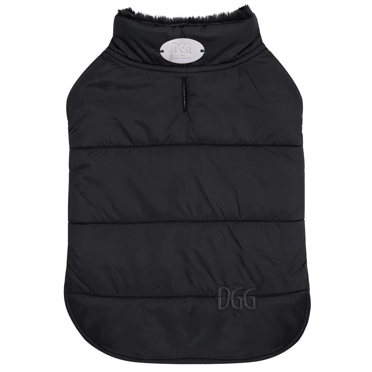 DGG Puffer Dog Jacket Black