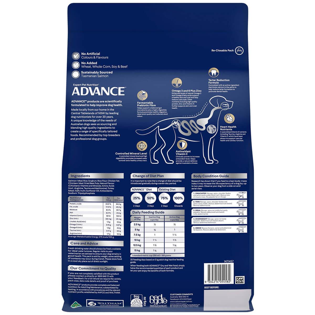 Advance Small Oodles Salmon with Rice Dry Dog Food 2.5kg