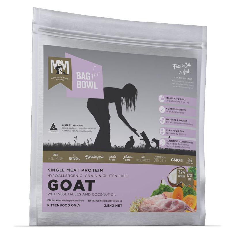 Meals for Meows Single Protein Goat Dry Kitten Food 2.50kg