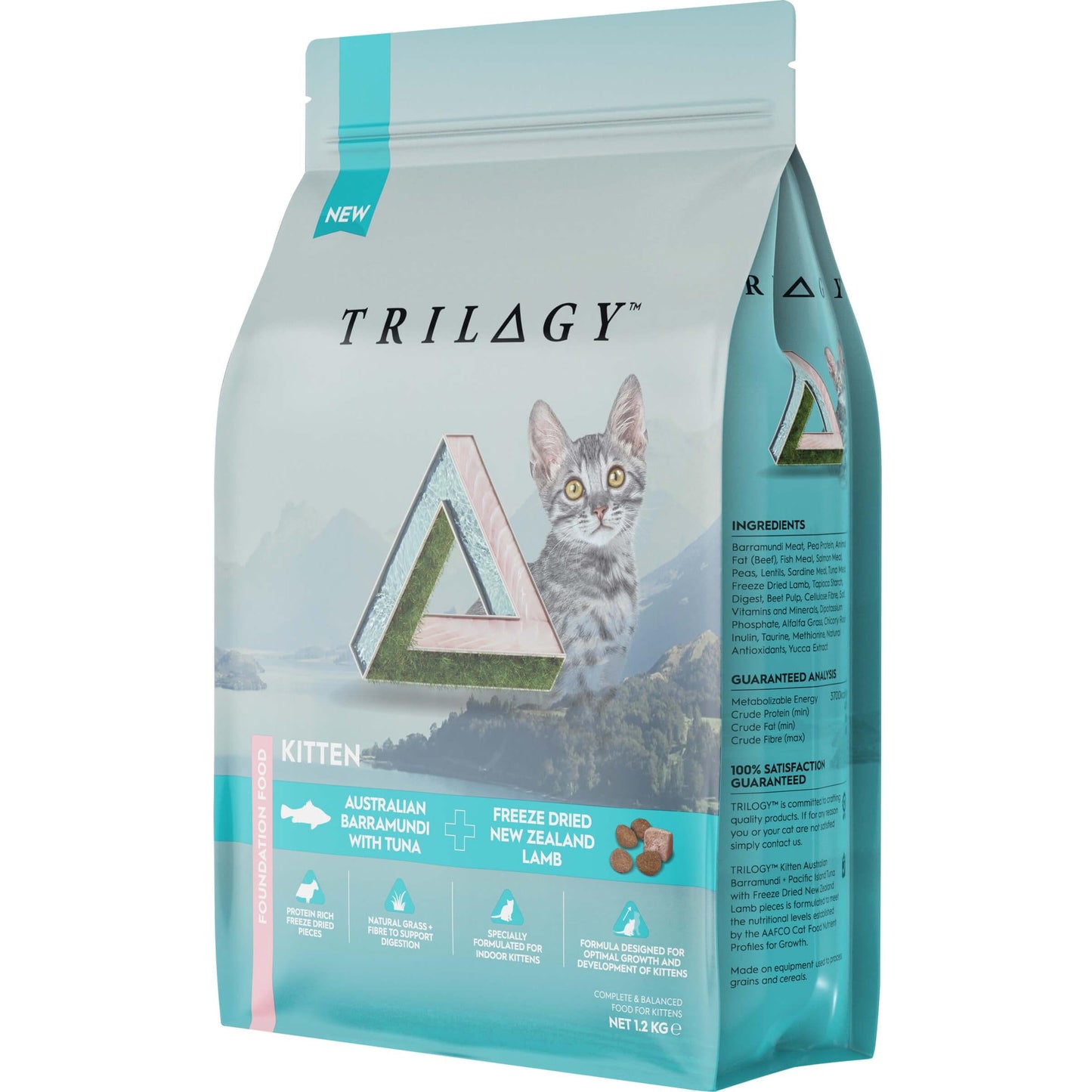 Trilogy Kitten Barramundi & Tuna Dry Cat Food 1.2kg