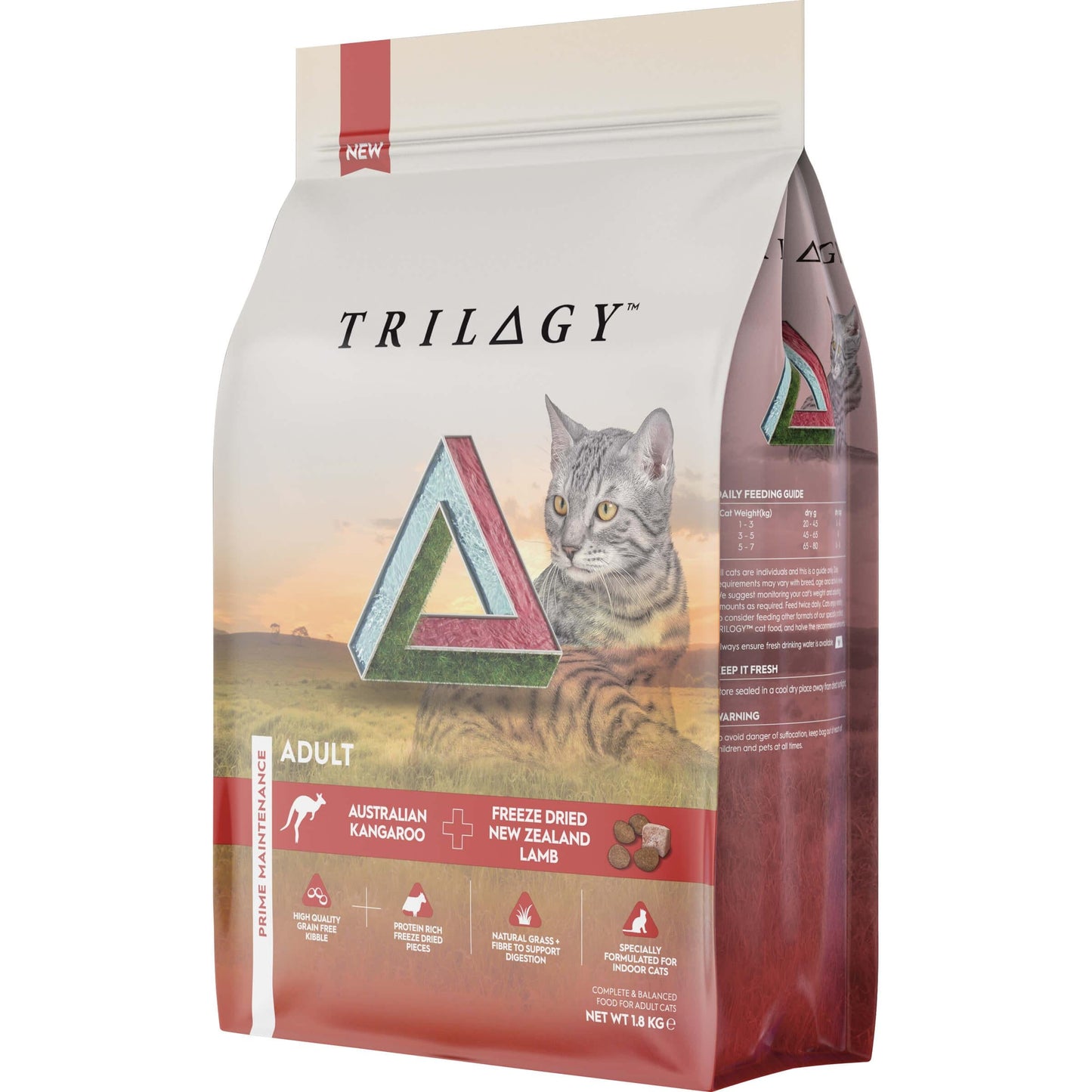 Trilogy Adult Cat Kangaroo Dry Cat Food 1.8kg