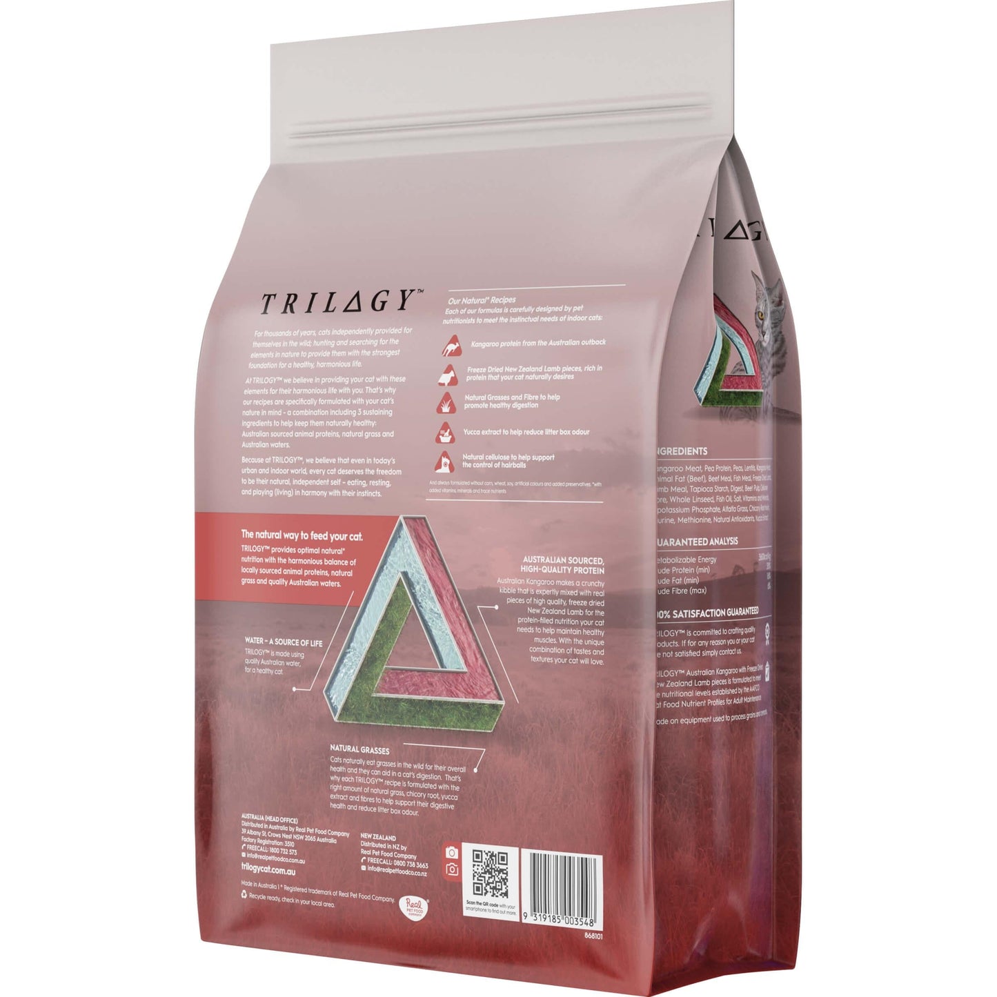 Trilogy Adult Cat Kangaroo Dry Cat Food 1.8kg