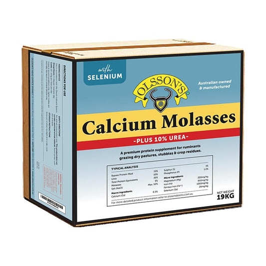 Olssons Calcium Molasses Salt Lick +10% Urea Livestock Supplement