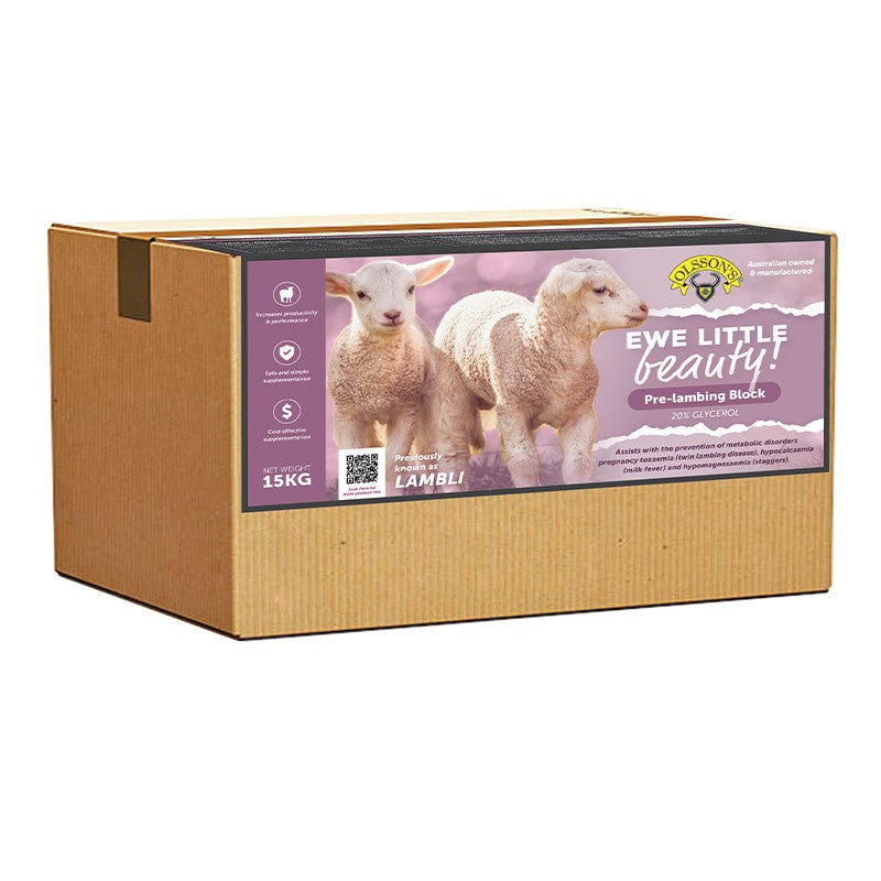 Olssons Ewe Little Beauty Lambli Block +20% Glycerol Sheep Supplement