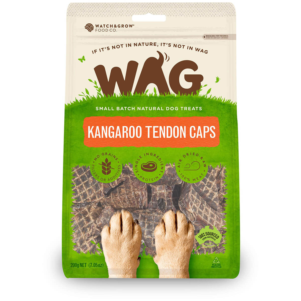 WAG Kangaroo Caps Dog Treats