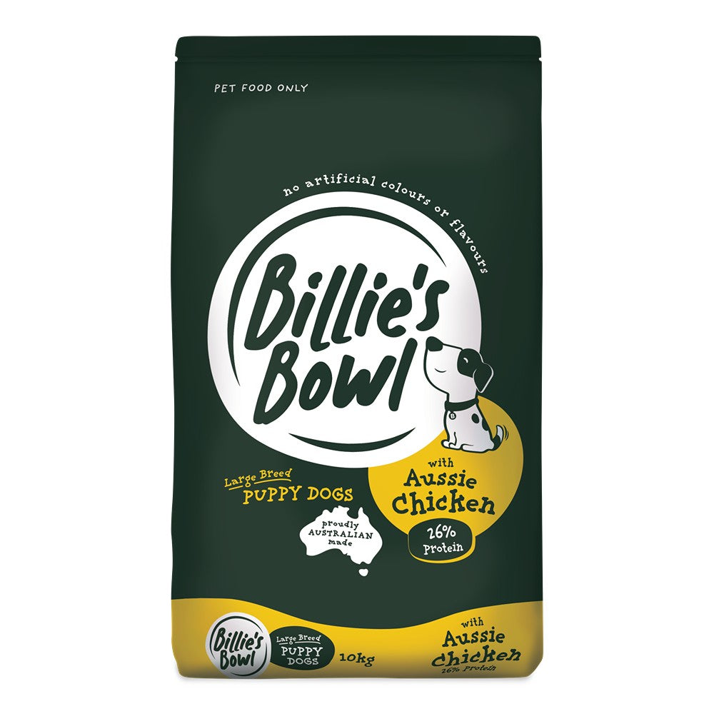 Billie's Bowl Large Breed Puppy with Aussie Chicken Dry Dog Food