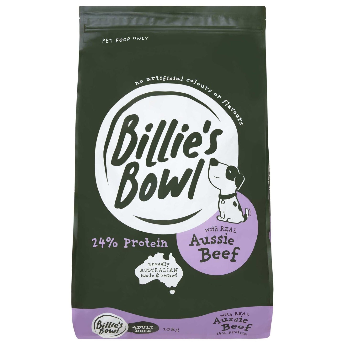 Billie's Bowl Adult with REAL Aussie Beef Dry Dog Food 10kg
