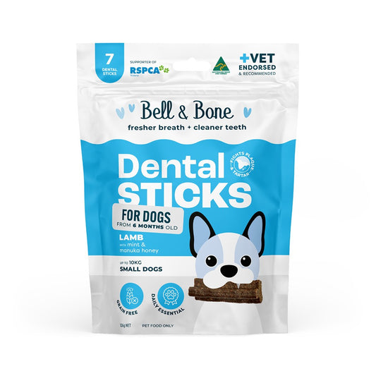 Bell & Bone Small Breed Lamb Dental Sticks Dog Treats