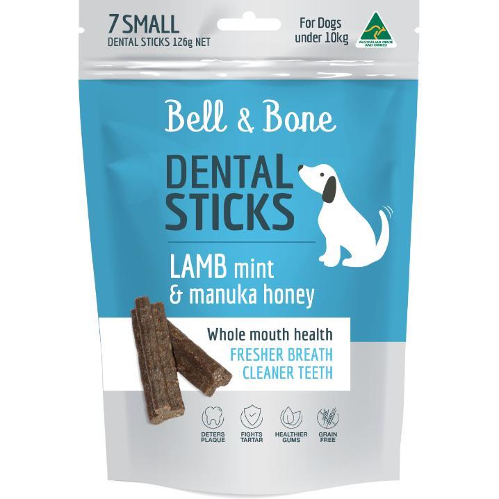 Bell & Bone Lamb, Mint & Manuka Honey Dental Sticks Dog Treats