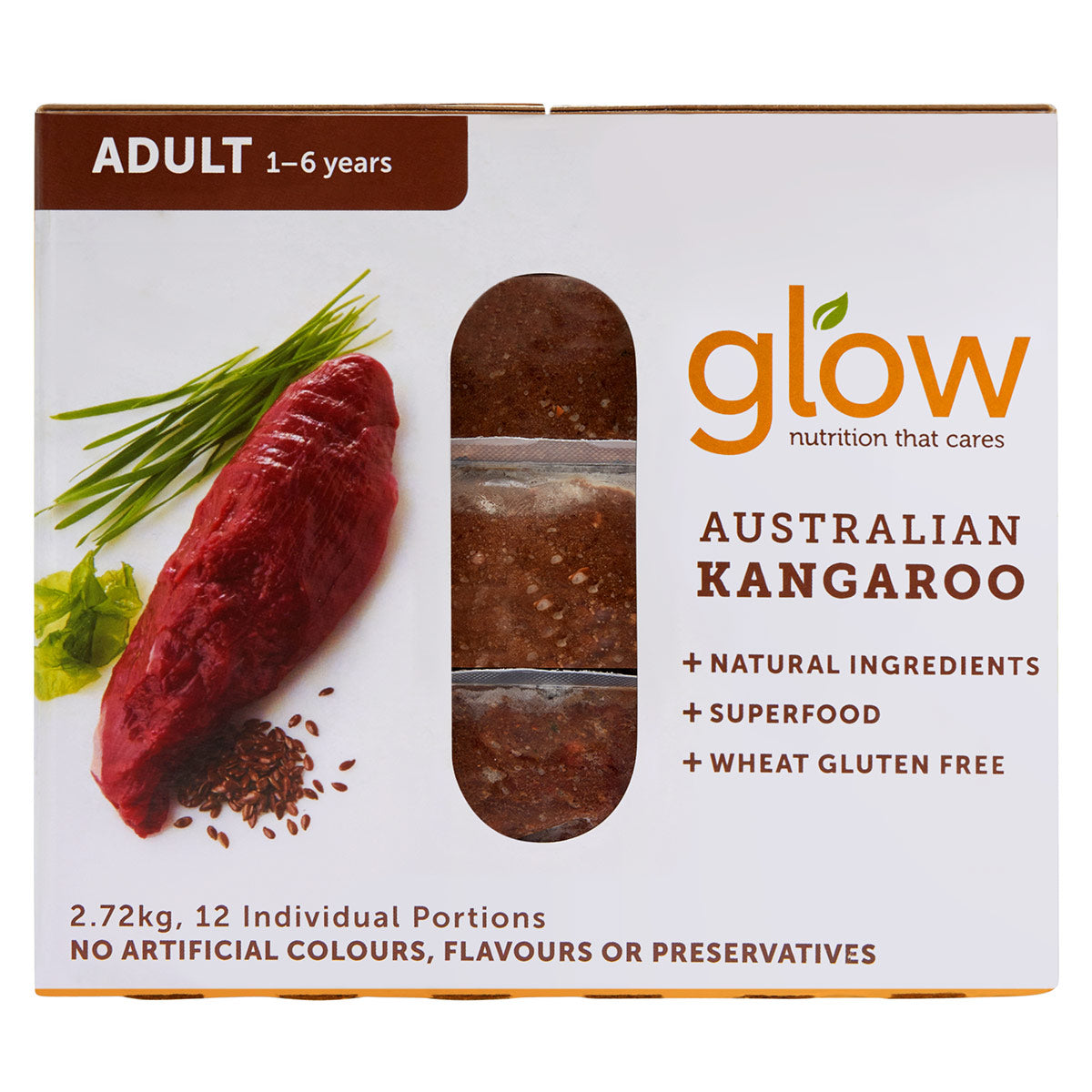 Glow Adult Australian Kangaroo Raw Dog Food 2.72kg