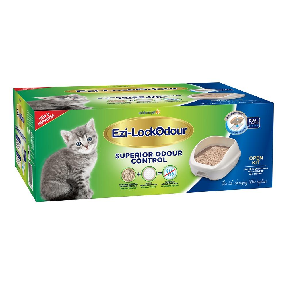 Ezi-Lock Odour Starter Kit Dual Layer Cat Litter Tray