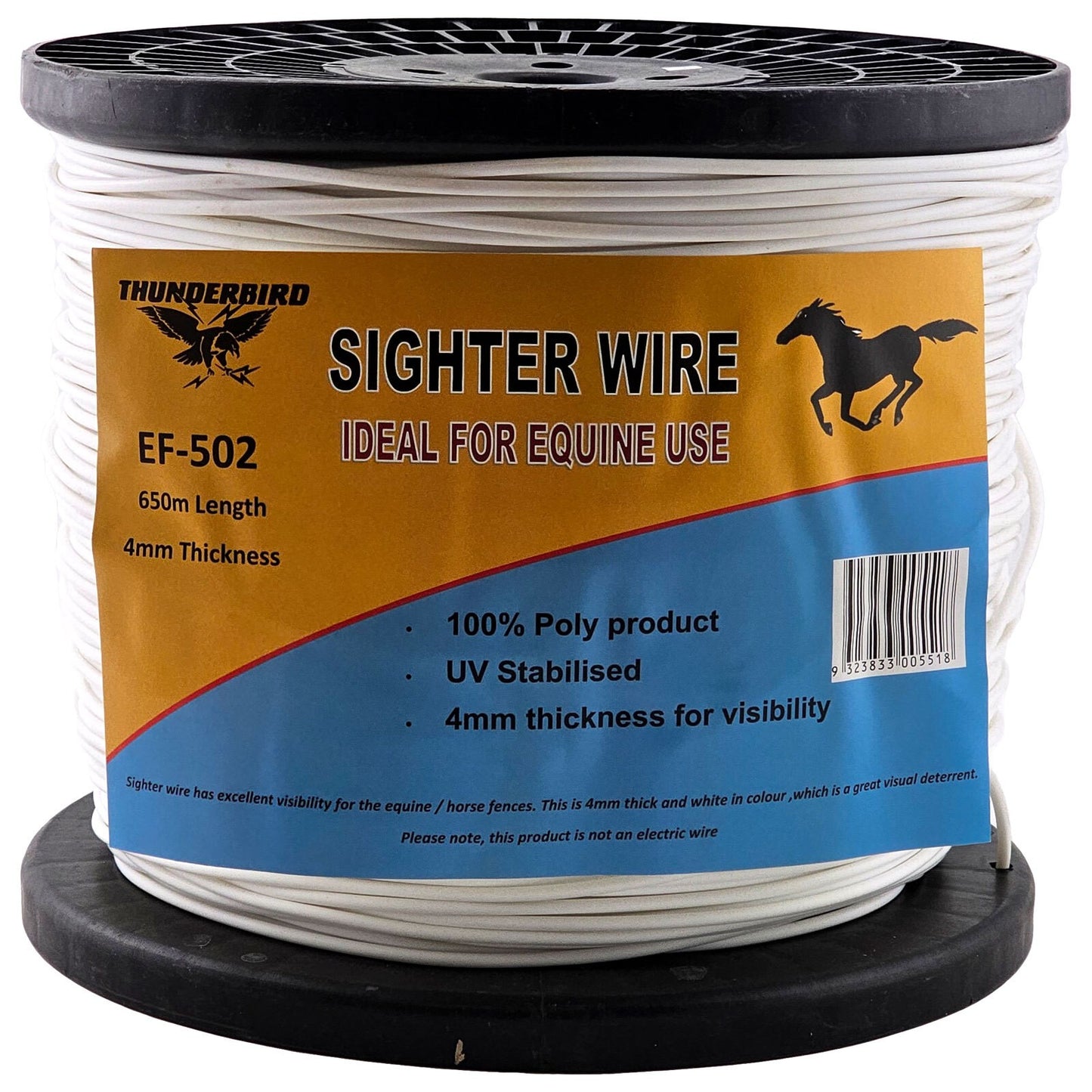 Thunderbird 650m Horse Sighter Wire - Nylon